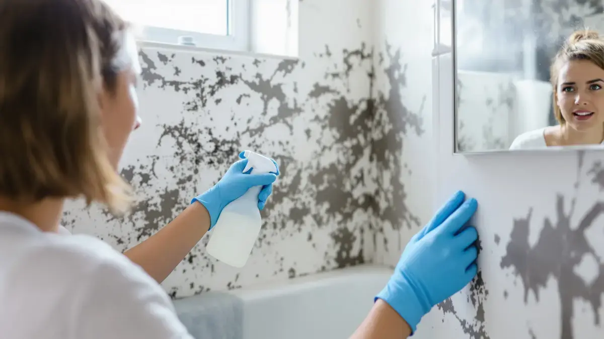 Vergeet bleekwater niet bij het bestrijden van schimmel in de badkamer want dat kan uw gezondheid duur komen te staan