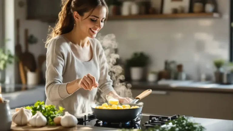 Voeg het tijdens het koken aan de aardappelen toe om ze smaakvol, geurig en smeuïg te maken zonder extra moeite