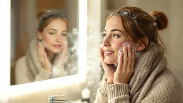 Uw gezicht met warm water wassen in de winter kan schadelijke effecten op uw huid hebben